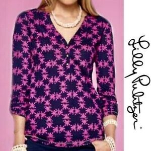 Lilly Pulitzer Janelle top in Get Hoppy